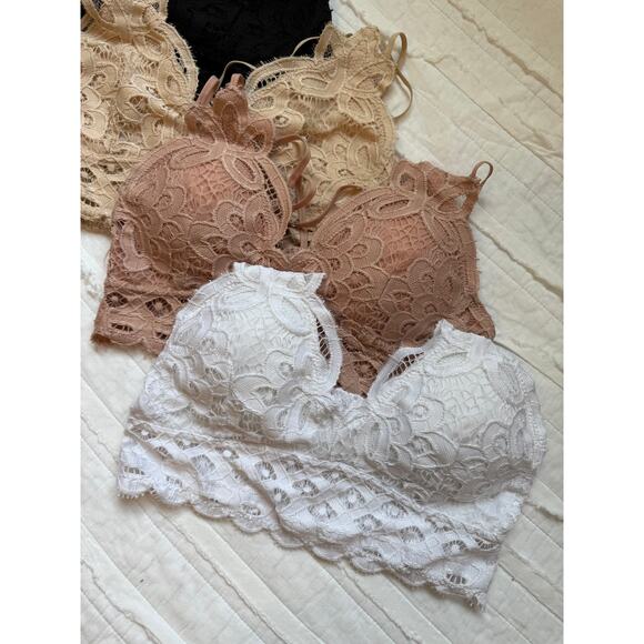 Free People + Wishlist Lace Bralette Bundle | 5-Piece Intimates Lot Size S/M - Picture 5 of 8
